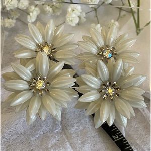 Vintage Coro plastic flower earrings